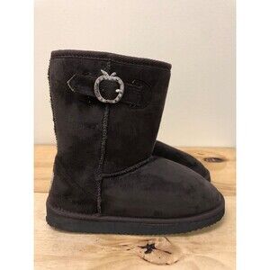 Apple Bottoms Veronica women  Brown faux suede & faux fur winter Boots SZ US 7